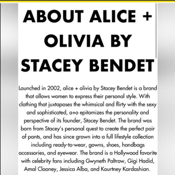 COPY- NWT Saks Fifth Avenue Exclusive Alice & Olivia Chambray Calla Top … - Picture 8 of 12